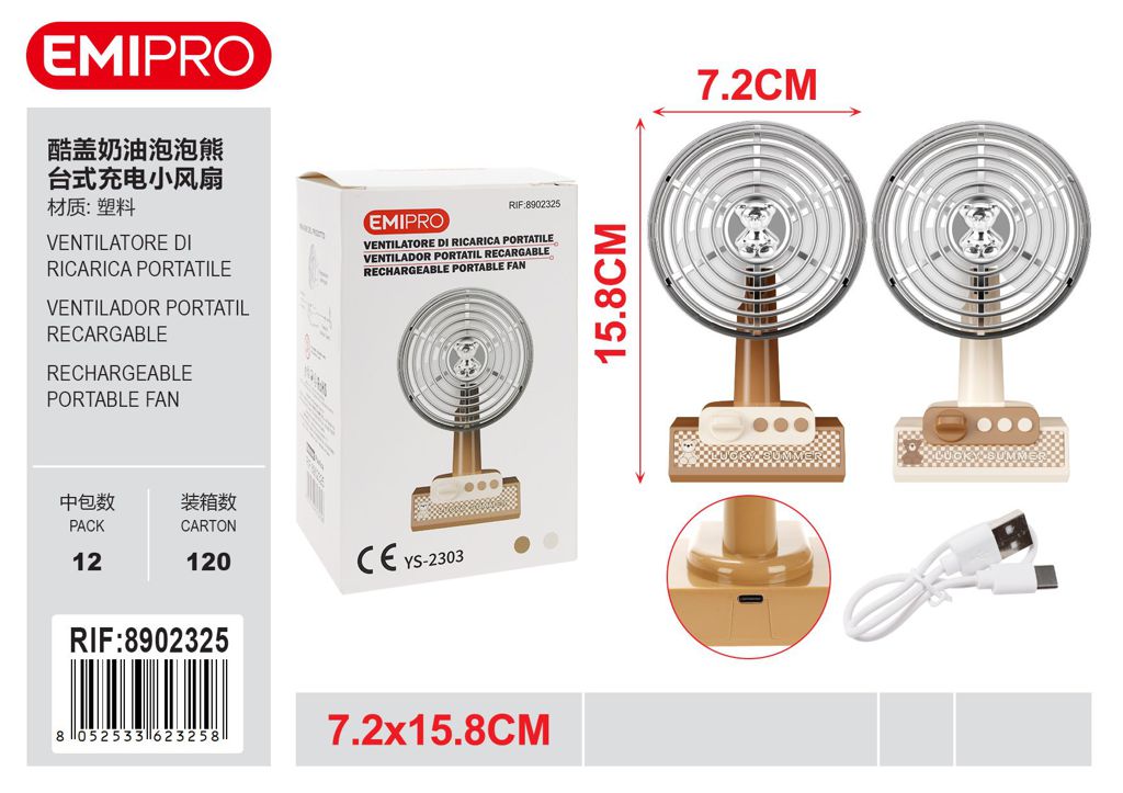 ventilatore Di Ricarica Portatile