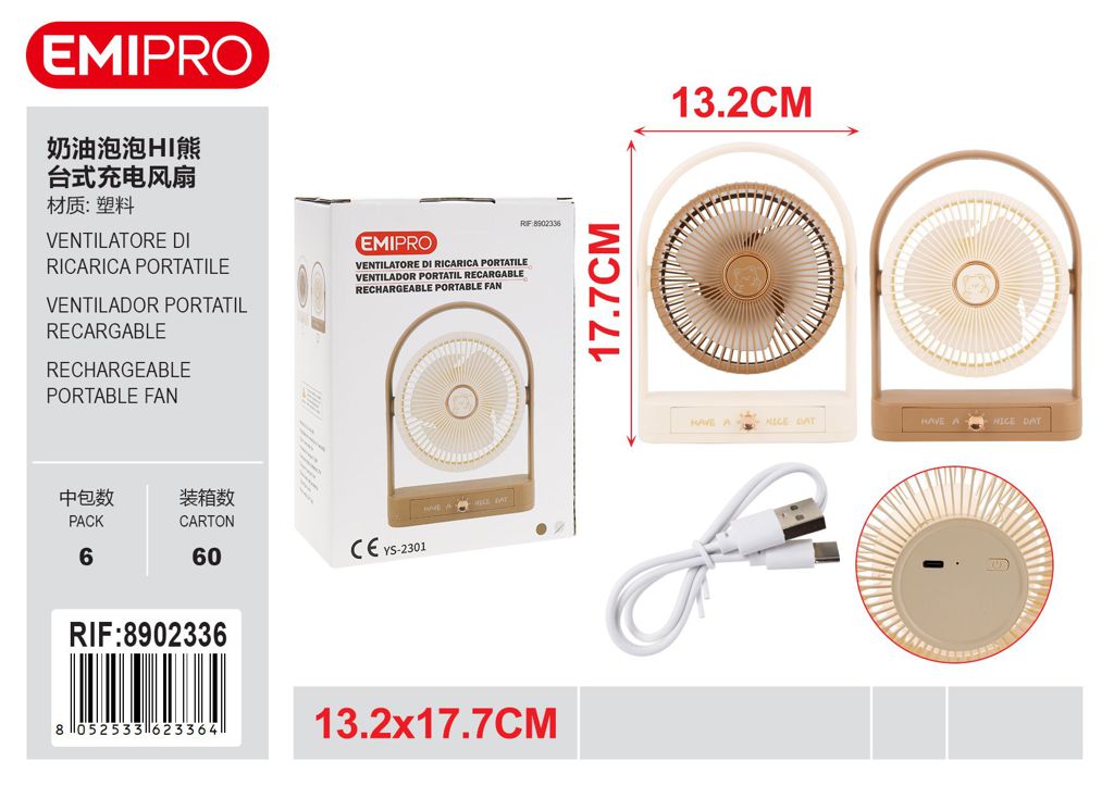 ventilatore Di Ricarica Portatile