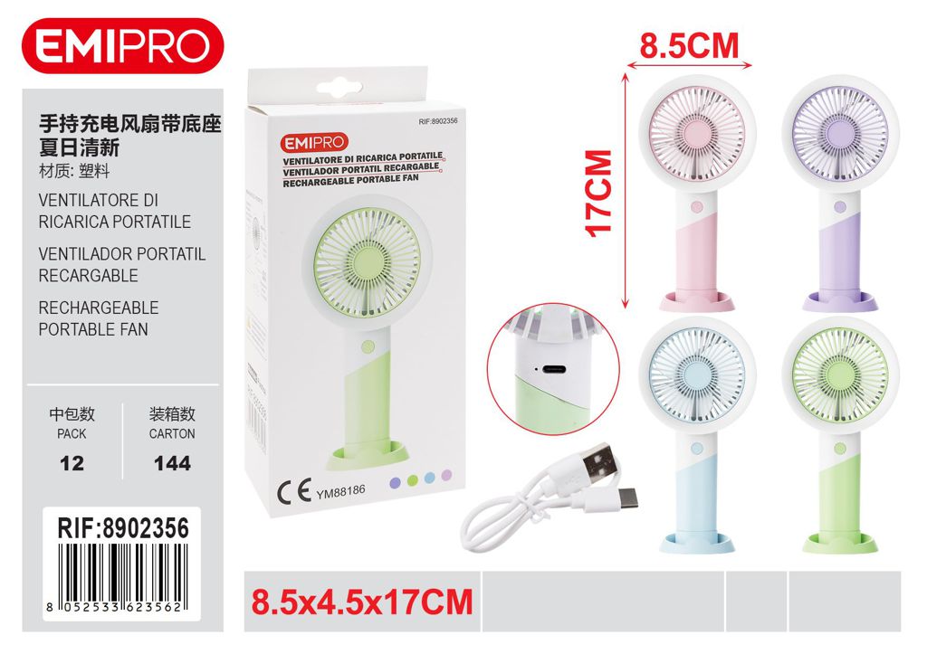 ventilatore Di Ricarica Portatile