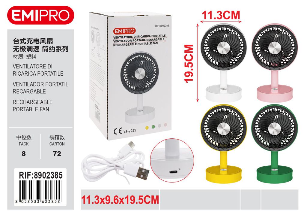 ventilatore Di Ricarica Portatile