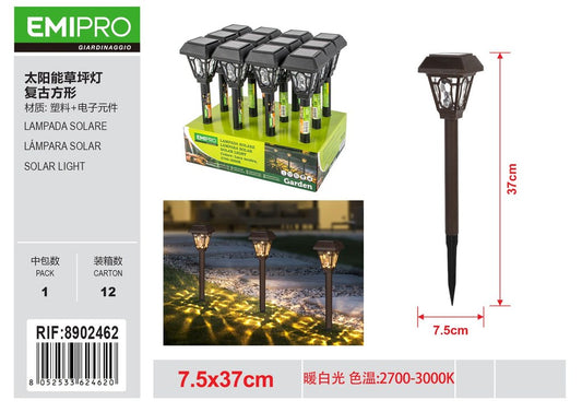 LAMPADA SOLARE 7.5*37CM
