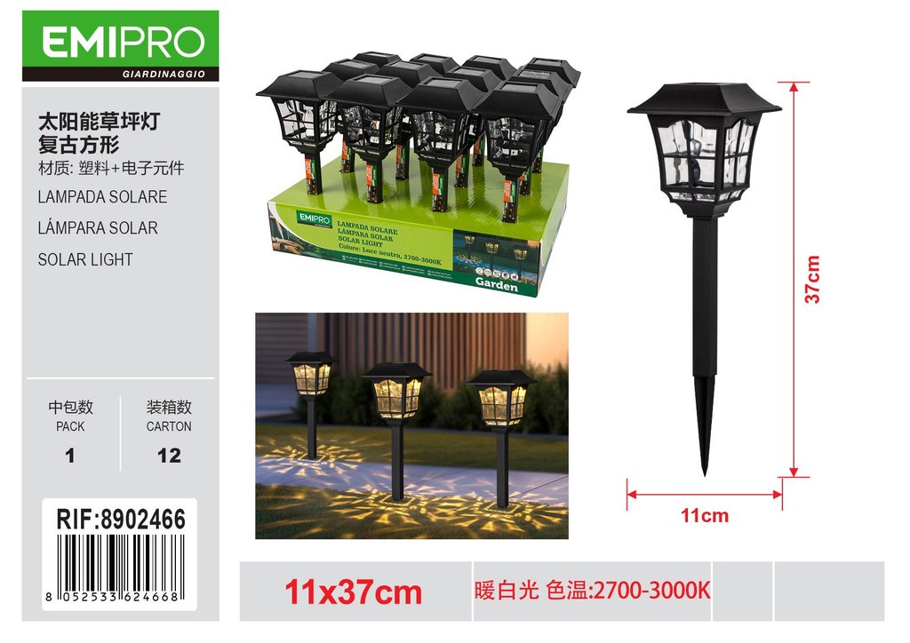 LAMPADA SOLARE 11*37CM