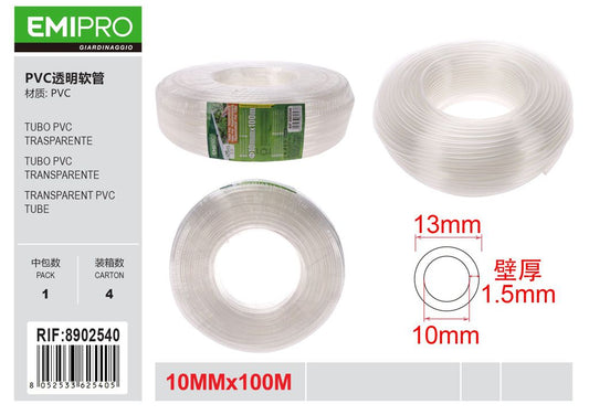 TUBO PVC TRASPARENTE 10MM*100M