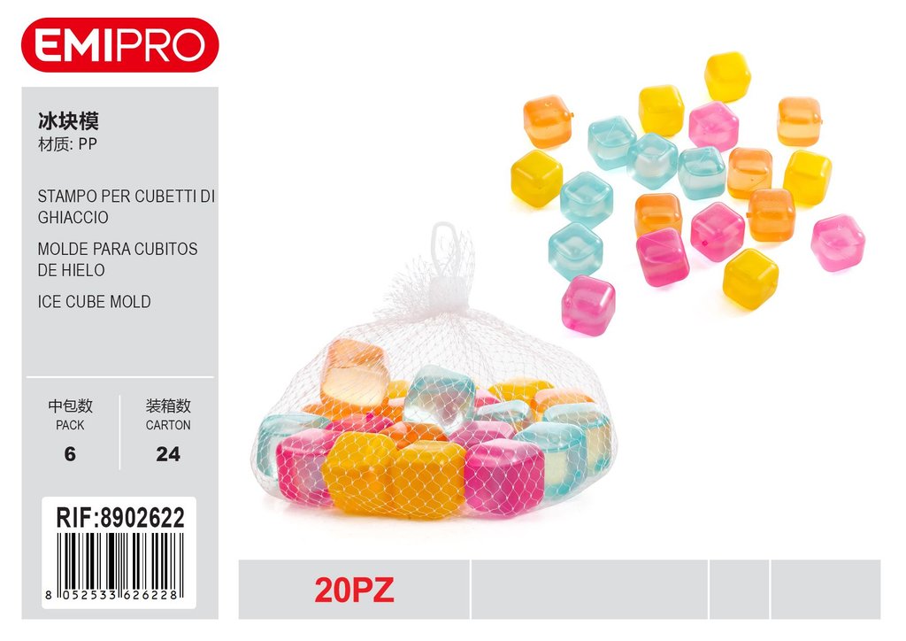 Stampo Per Cubetti Di Ghiaccio 20Pz