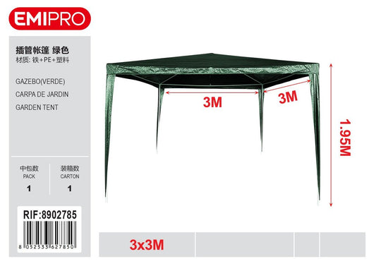 GAZEBO VERDE 3*3M