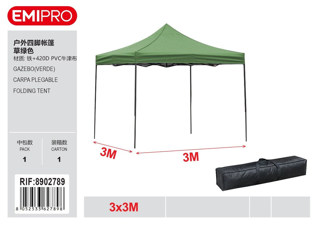 GAZEBO VERDE 3*3M
