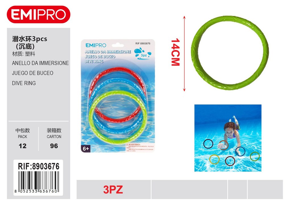Anello Da Immersione 3Pcs