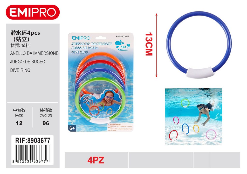 Anello Da Immersione 4Pcs