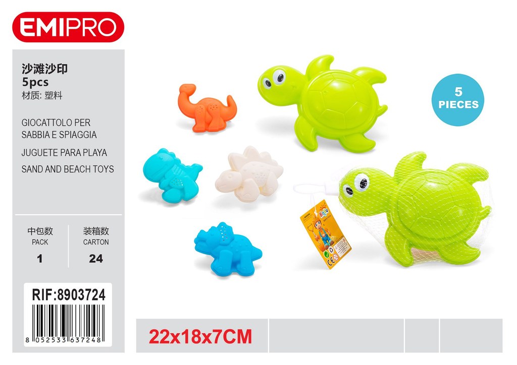 Giocattolo Per Sabbia E Spiaggia 5Pcs 22*18*7cm