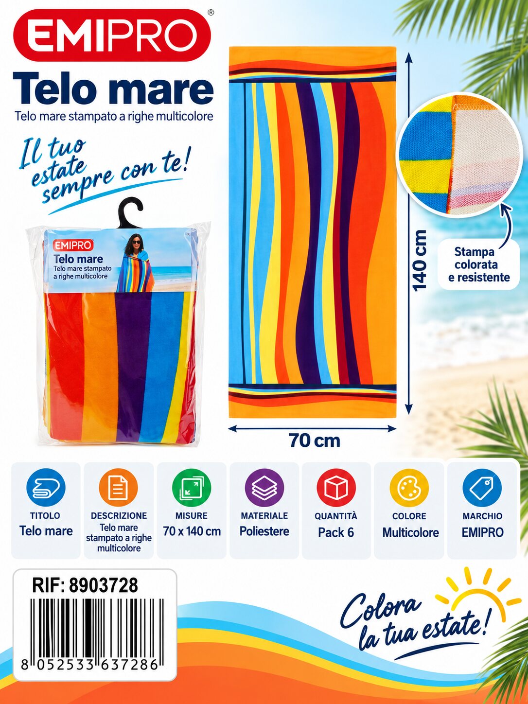 Telo Mare 70*140cm