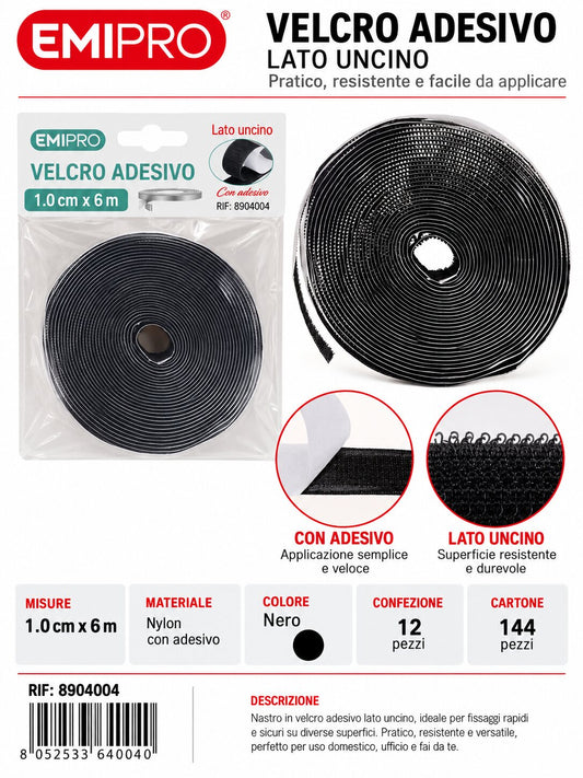 velcro Con Adesive 1.0cm*6M