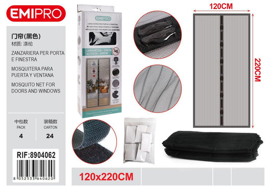 Zanzariera Per Porta E Finestra 120*220cm 6202786