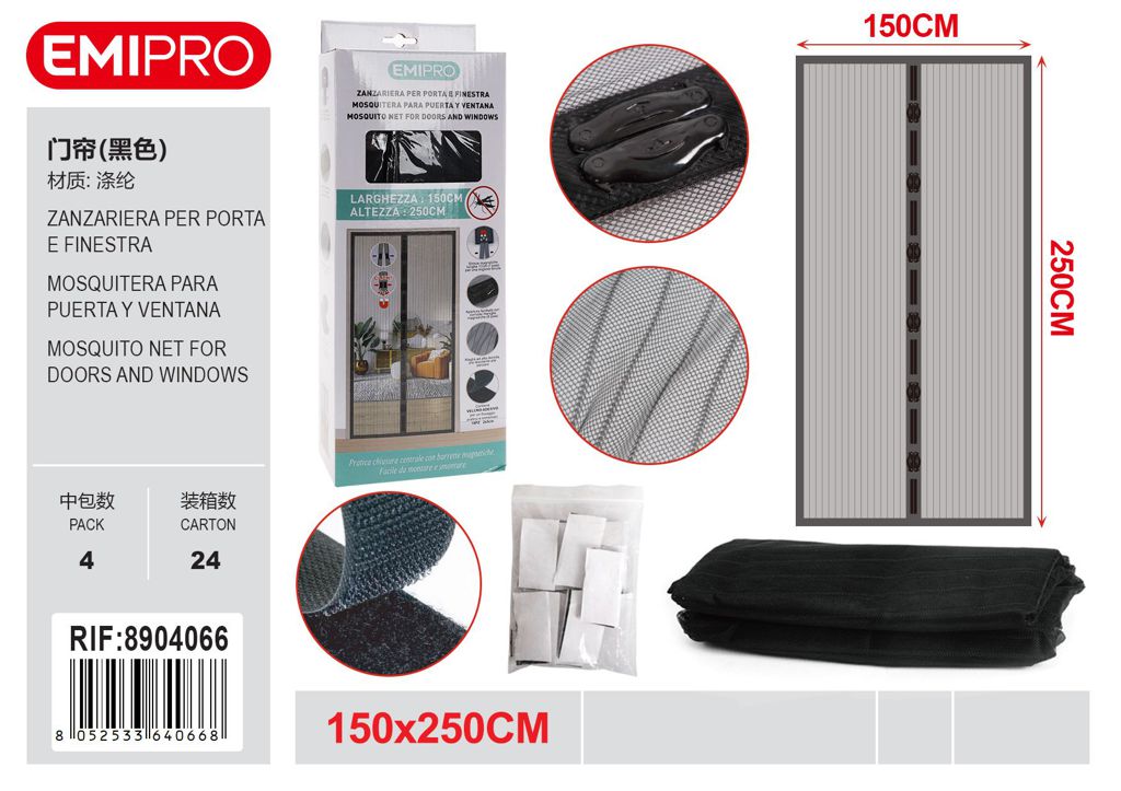 Zanzariera Per Porta E Finestra 150*250cm