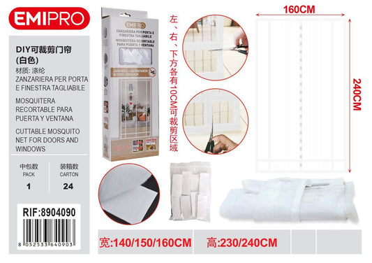 Zanzariera Per Porta E Finestra Tagliabile 160*240cm