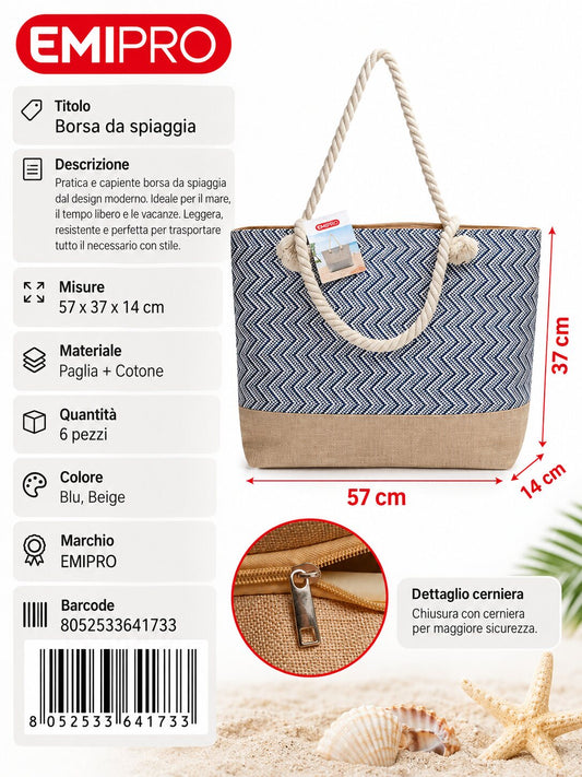 Borsa Da Spiaggia 57*37*14cm