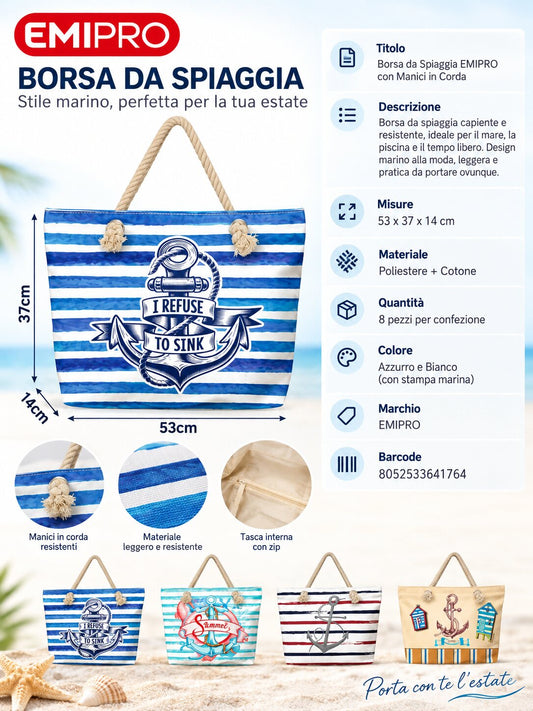 Borsa Da Spiaggia 57*37*14cm