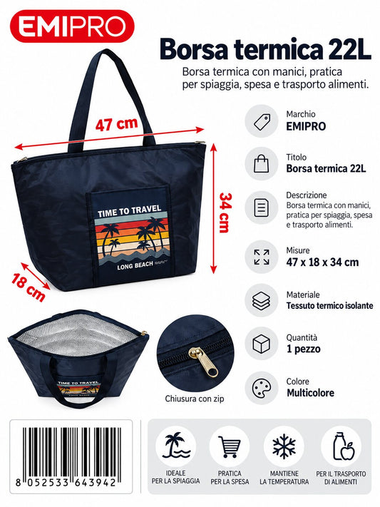 Borsa Frigo 22L 36.6*25*35cm
