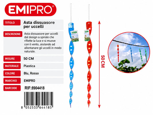 ASTA REPELLENTE PER UCCELLI 50CM