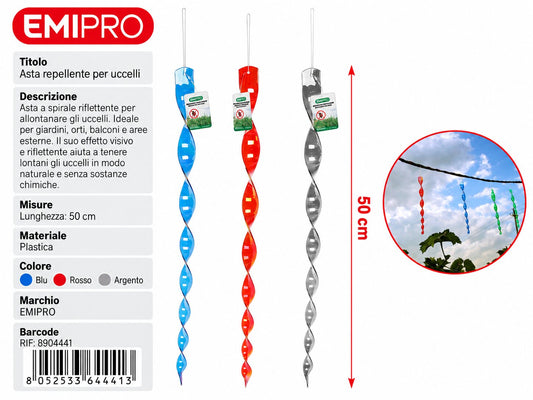 ASTA REPELLENTE PER UCCELLI 50CM
