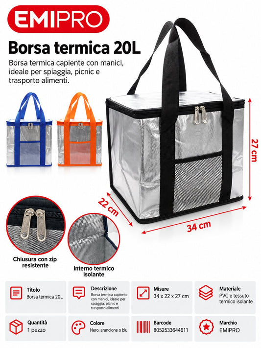 Borsa Frigo 20L 34*22*27cm