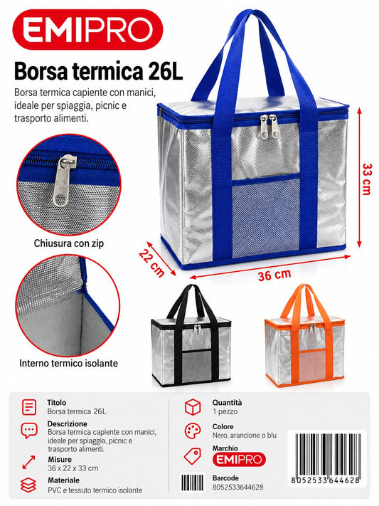 Borsa Frigo 26L 36*22*33cm