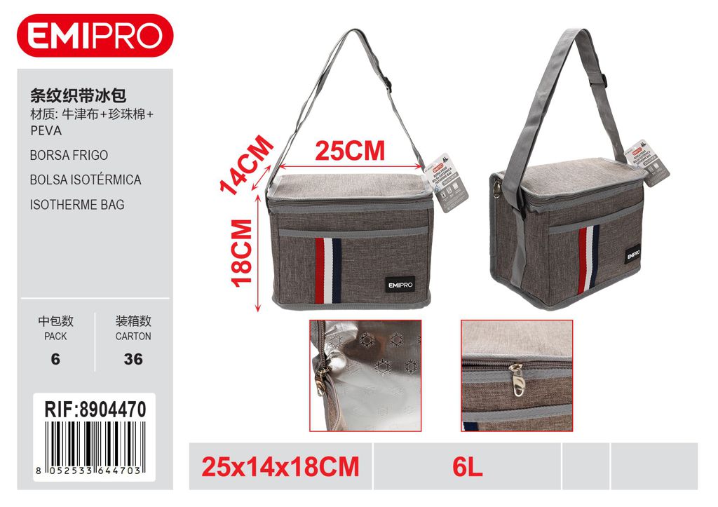 Borsa Frigo 6L 25*14*18cm