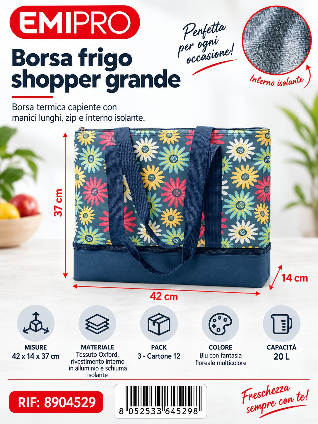 Borsa Frigo 42*14*37cm 20L