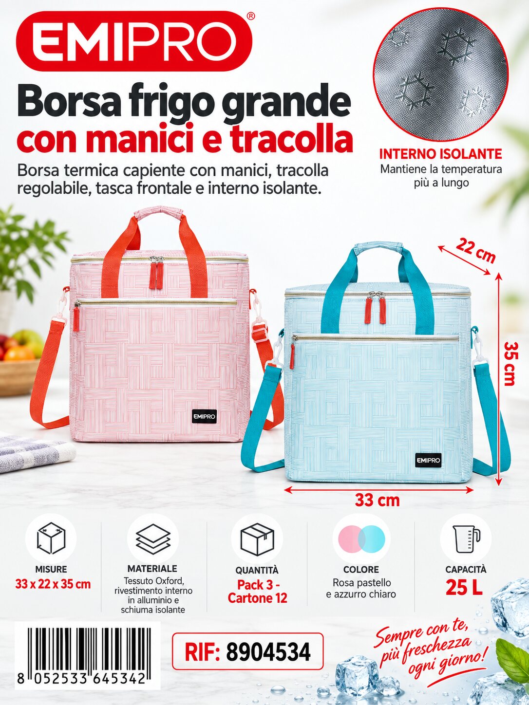 Borsa Frigo 33*22*35cm 25L
