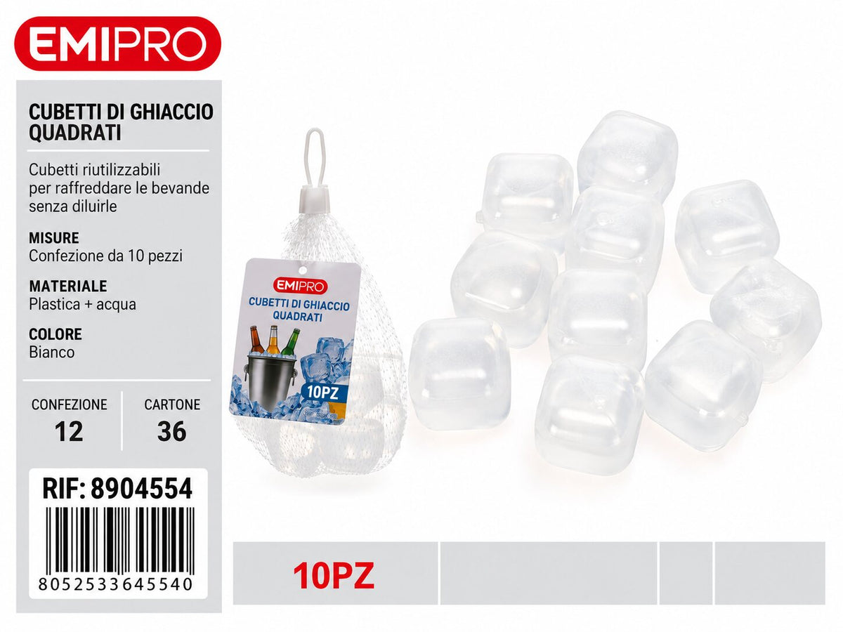 Cubetti Di Ghiaccio Riutilizzabili 10Pz