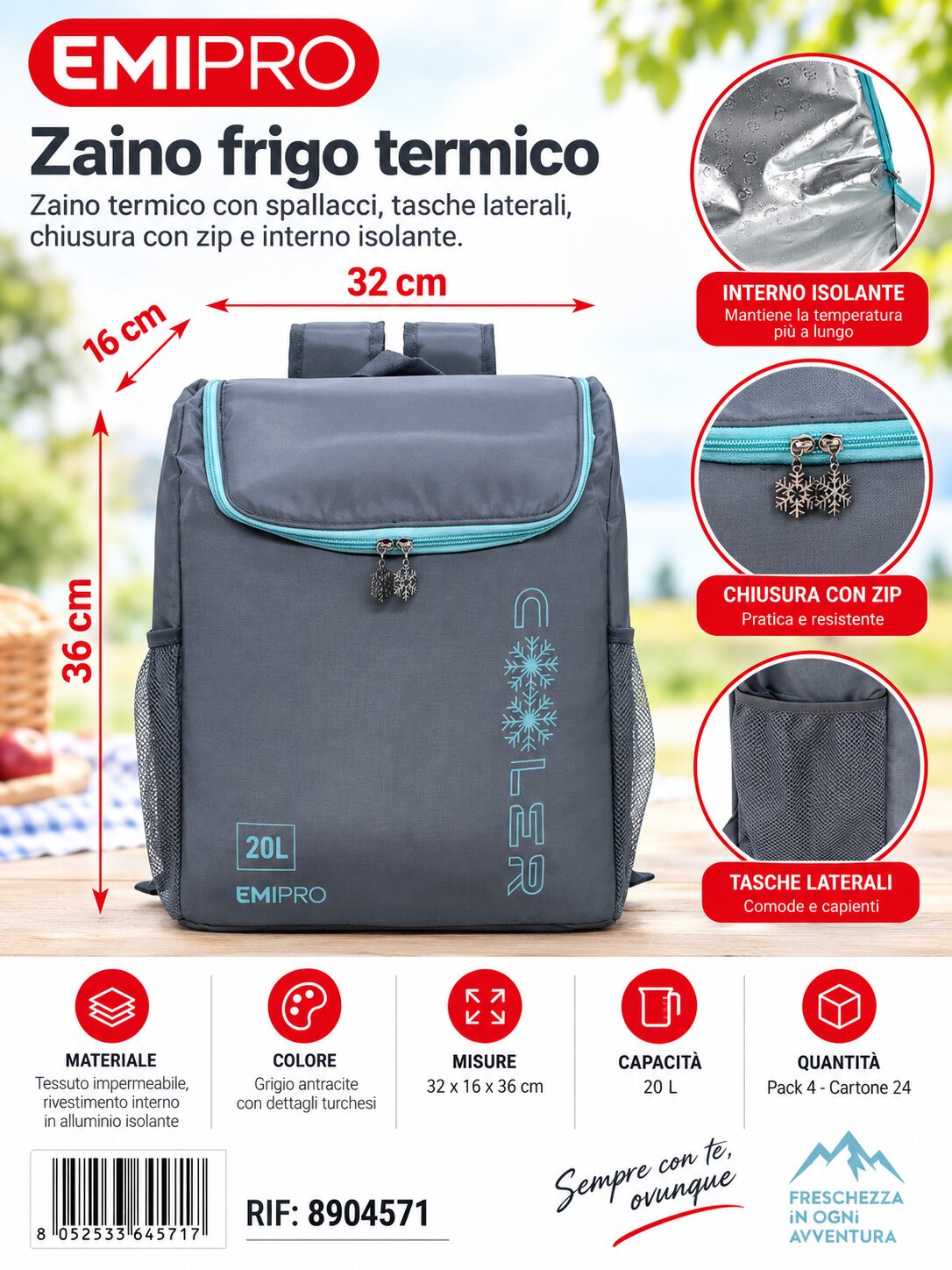 Borsa Frigo 32*16*36cm/20L