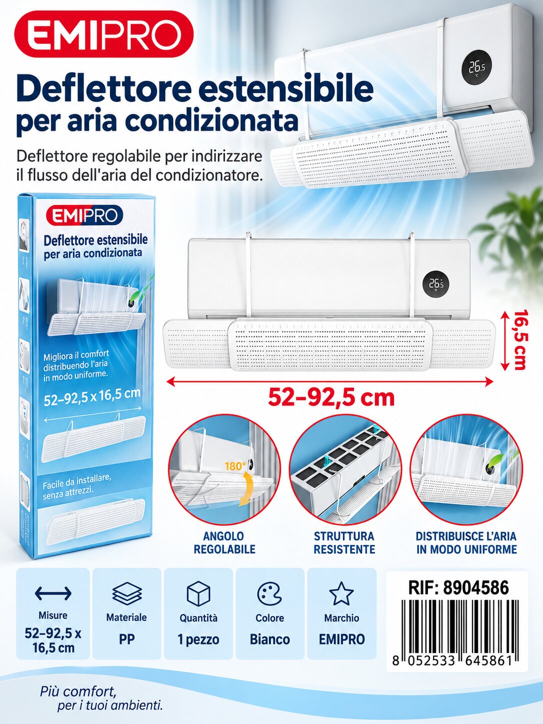 Deflettore Estensibile Per Aria Condizionata