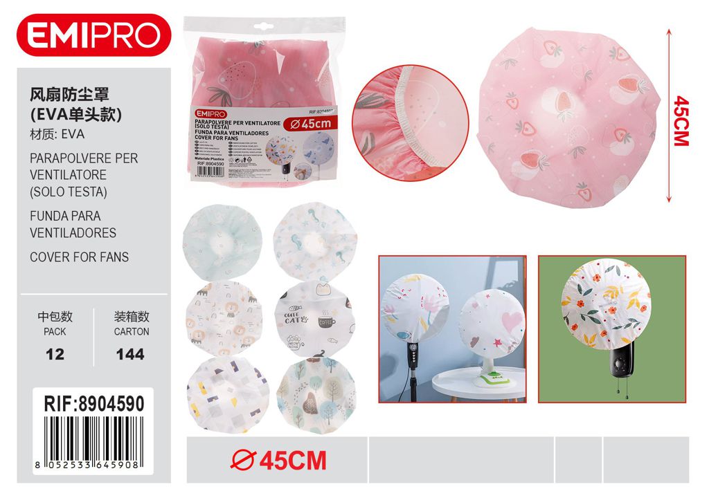 Parapolvere Per ventilatore Solo Testa 45cm