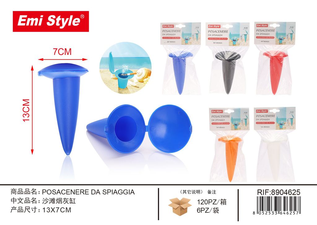 Posacenere Da Spiaggia 13*7cm