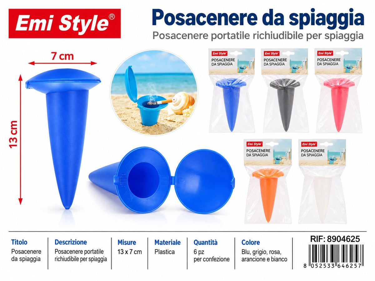 Posacenere Da Spiaggia 13*7cm