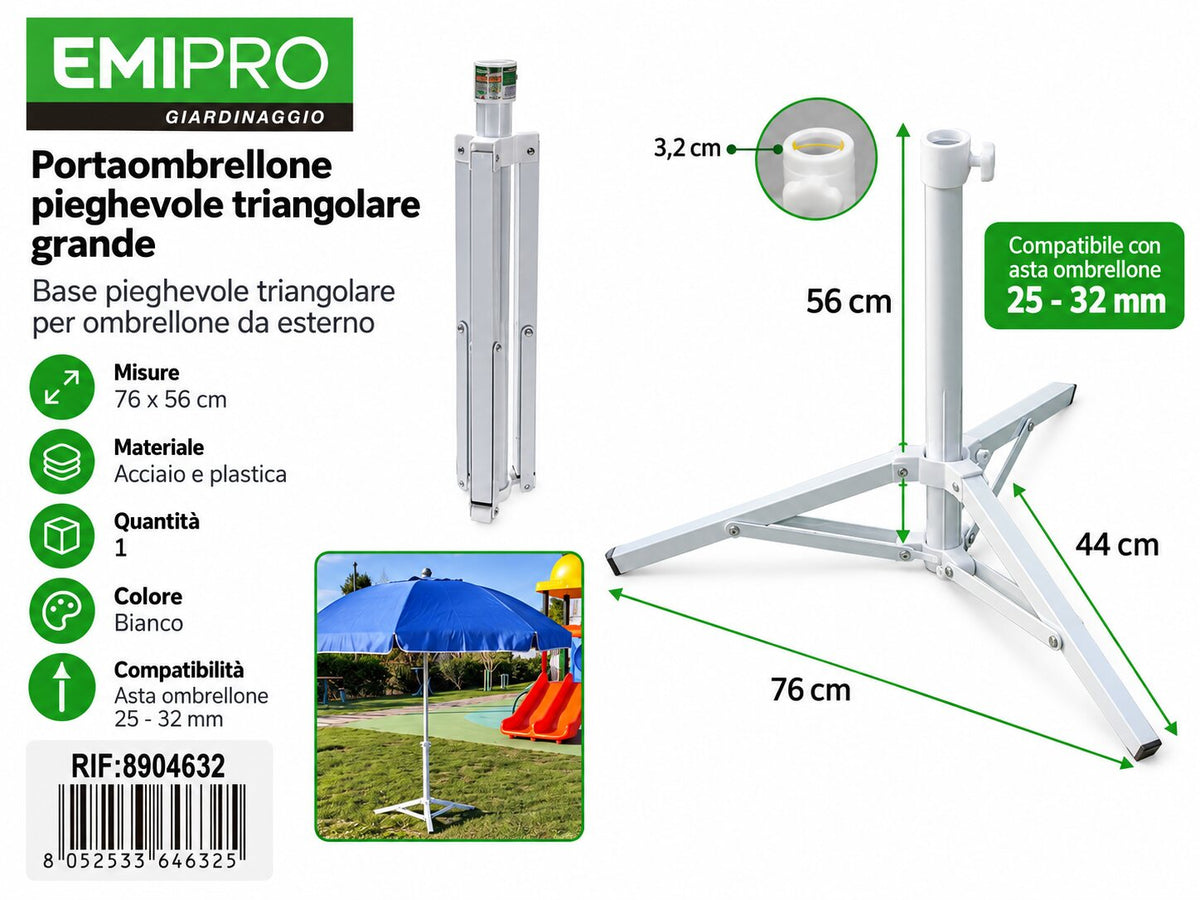 Portaombrelli Pieghevole Triangolare