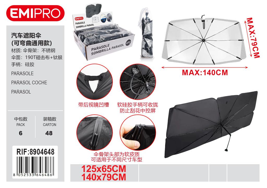 Parasole 125*65cm/140*79cm