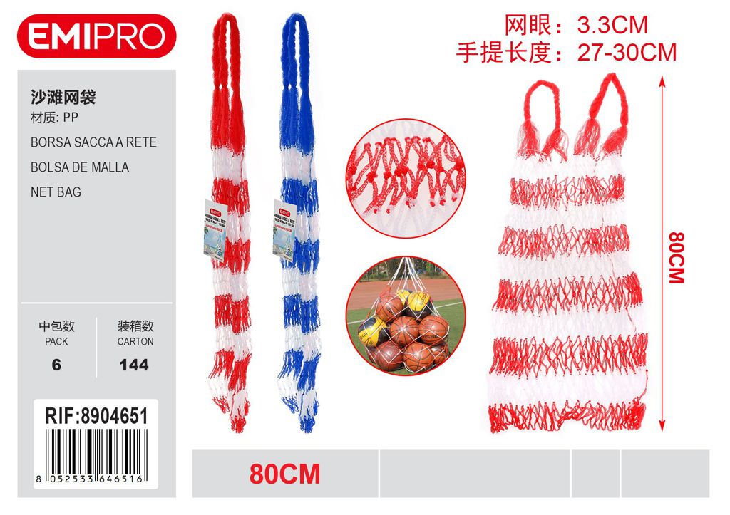 Borsa Sacca A Rete 80cm