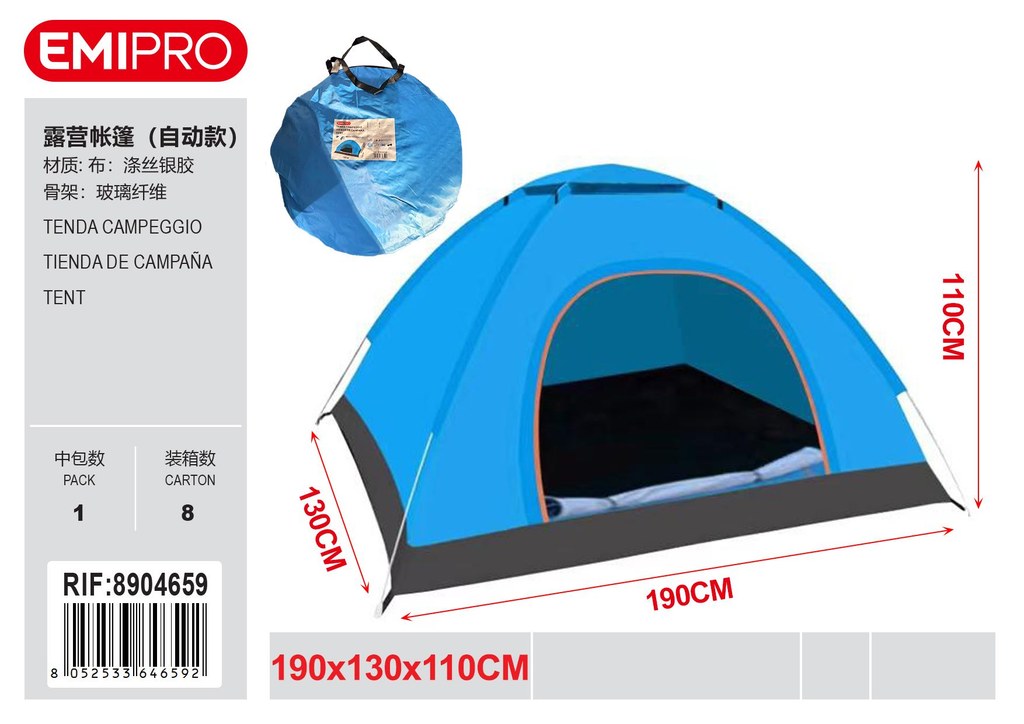 Tenda Campeggio 190*130*110cm