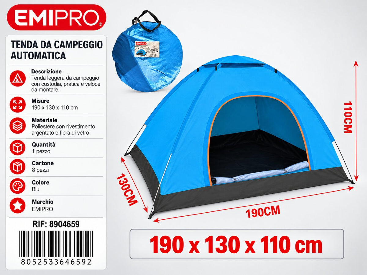 Tenda Campeggio 190*130*110cm