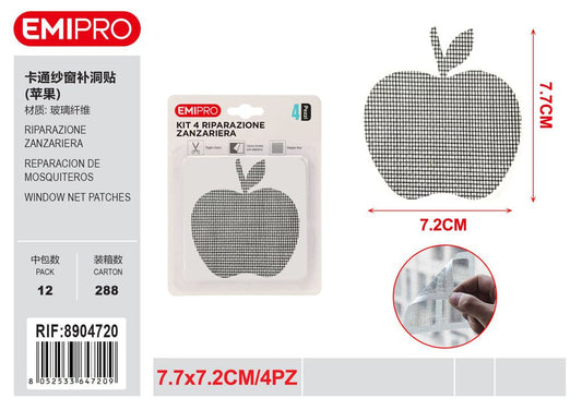 Riparazione Zanzariera 7.7*7.2cm 4Pz