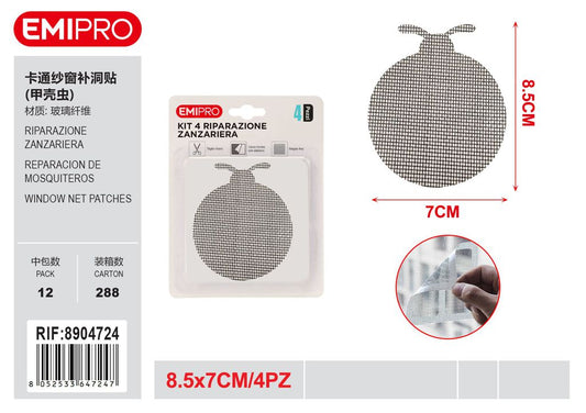 Riparazione Zanzariera 8.5*7cm 4Pz