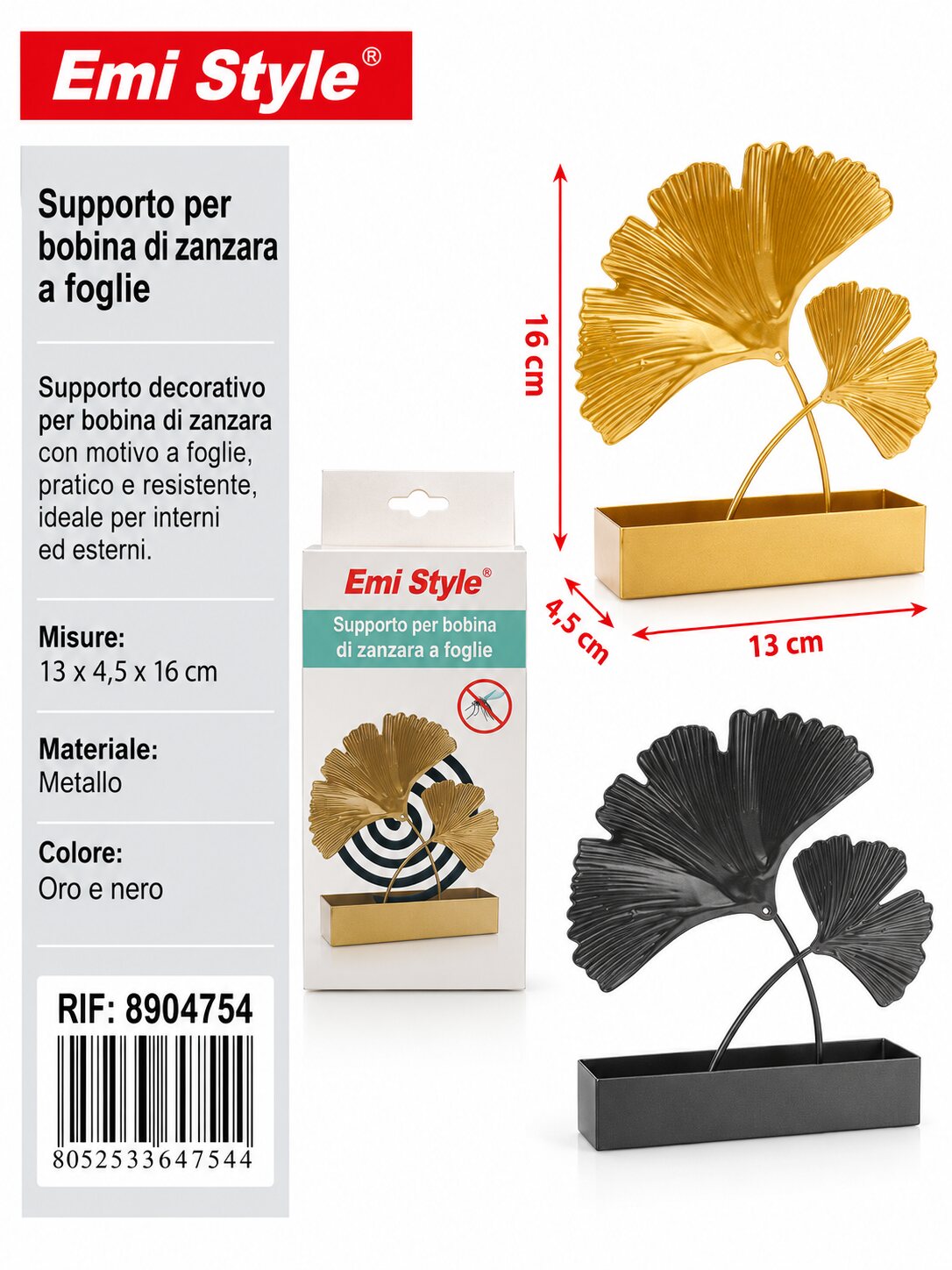 Supporto Per Bobina Di Zanzara 13*4.5*16cm