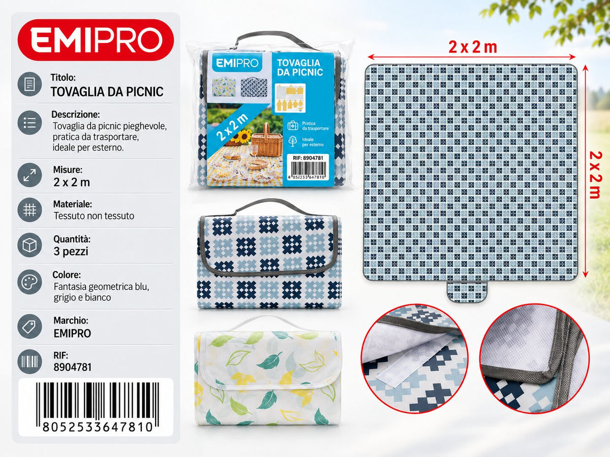 Tovaglia Da Picnic 2*2M