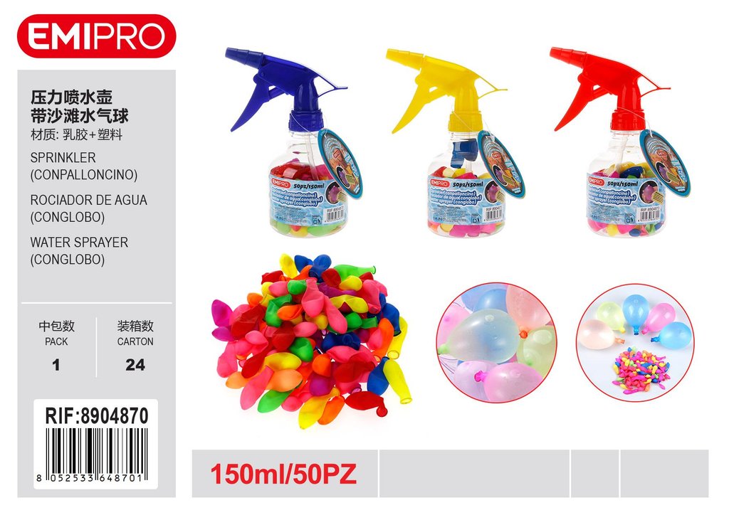 Sprinkler Conpalloncino 50Pcs 150ml