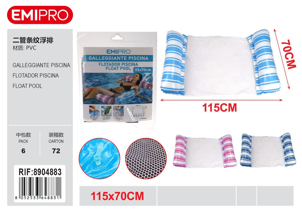 Galleggiante Piscina 115*70 cm