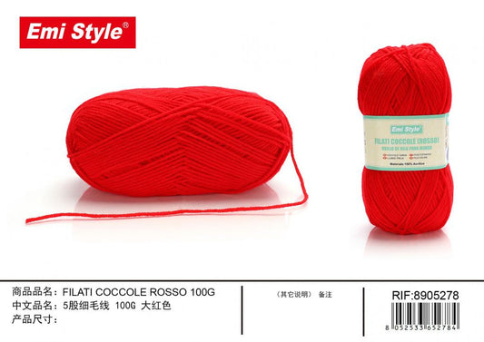 Filati Coccole Rosso 100G