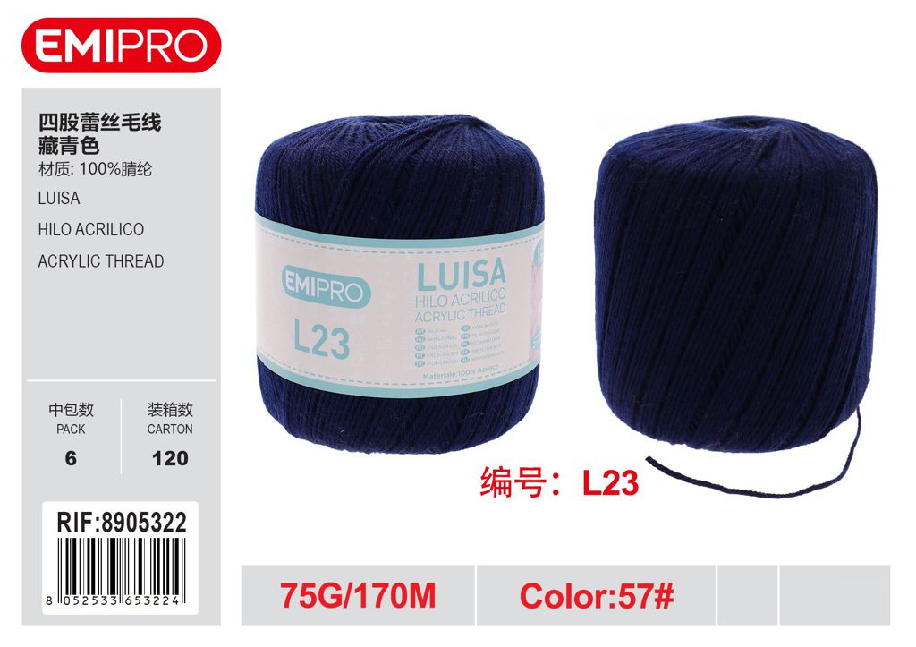 Luisa Blu Grigiastro 75G