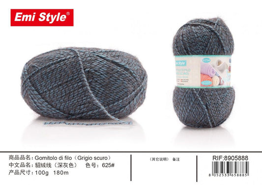 Gomitolo Di Filo Grigio Scuro 100G