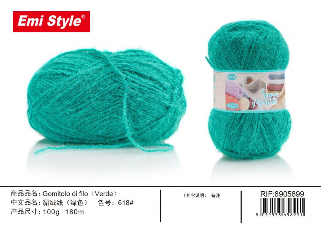 Gomitolo Di Filo verde 100G