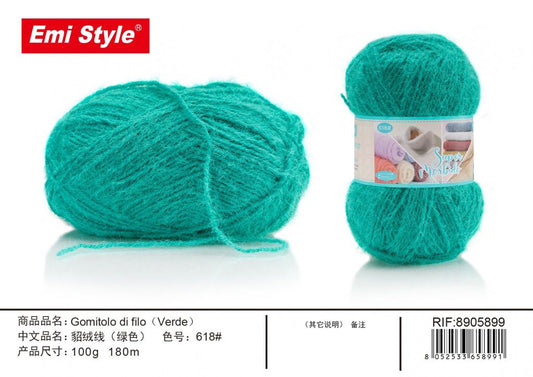 Gomitolo Di Filo verde 100G